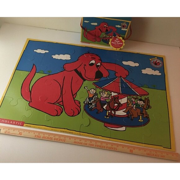 Scholastic Clifford The Big Red Dog 24 Piece Floor Puzzle 24" x 36" 3 Years+ - Picture 5 of 8